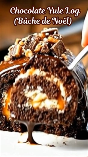 Christmas Chocolate Yule Log (Bûche de Noël) — Don’t Lose This Recipe Rich, rolled, and beautifully festive Christmas desserts carry memory in every layer. The smell of cocoa, the slow roll of warm sponge, the quiet drip of chocolate glaze—this is the kind of Christmas cake that feels ceremonial. A Chocolate Yule Log belongs at the center of the Holiday table, sliced slowly, shared gently, and remembered long after the plates are cleared. Don’t Lose This Recipe. Ingredients Chocolate Sponge Cake