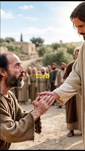 JESUS HEALS the Man with Leprosy | Matthew 8:1-4.#jesusheals #jesussaves #biblestudy #jesus #shorts
