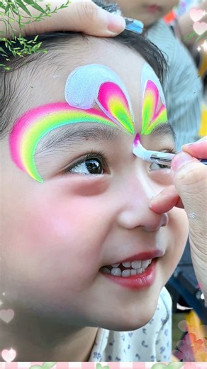 Anka Bella on Instagram: "This adorable rabbit face painting is soft, colorful, and super kid-friendly — one of the designs children love the most! 💗 No art background needed. Just follow the steps and you’ll paint it clean and beautifully! Want to learn this cute rabbit design? Click the link below and I’ll guide you step by step! https://wa.me/15183644166 #FacePainting #RabbitMakeup #KidsFacePainting #LearnToPaint #Ankabella"