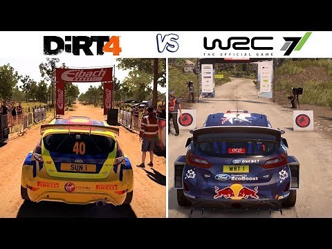 WRC 7 vs DiRT 4 - Gameplay Comparison HD