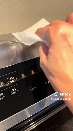 How to remove sticky tape residue from your stainless steel appliances! #taperesidue #stainlesssteel #cleaninghacks #cleaningappliances