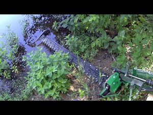 Pond Bank Mowing with Kioti CK3510se and Frontier SB3107 Sickle Bar Mower