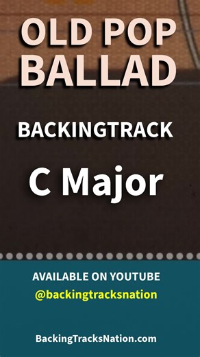 Old Pop Ballad | C Major | Backing Track | 95bpm #backingtrack #jamtrack #guitarbackingtrack