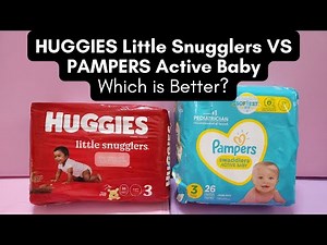 Huggies Little Snugglers vs Pampers Swaddlers Active Baby (Size 3) Comparison Video