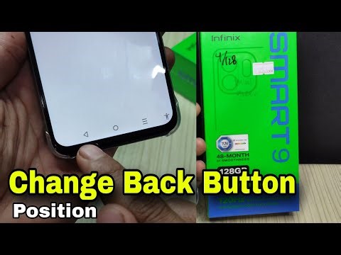 Infinix smart 9 : Change back button position on navigation bar