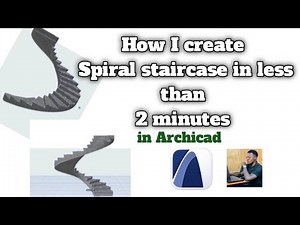 How to create Spiral staircase in Archicad