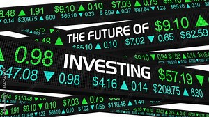 The Future of Investing Stock Market Trading Investment Forecast Outlook 3d Animation