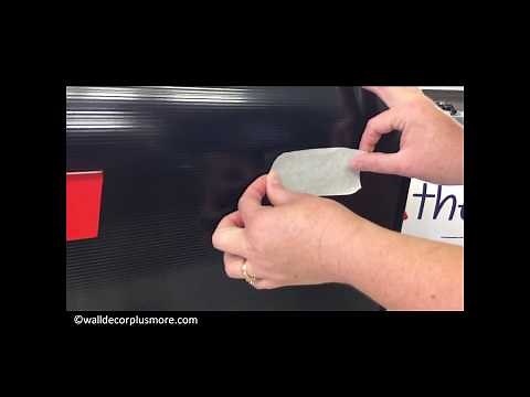 How to apply a Glossy Sticker Decal onto a Mailbox or other Textured Surface