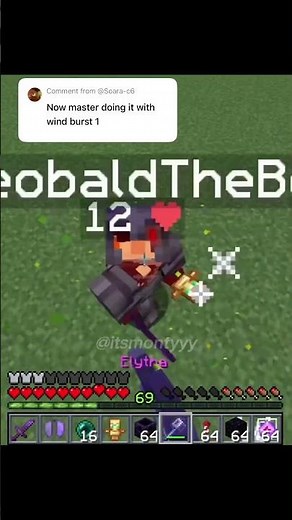 elytra mace with wind burst 1 #minecraft #mincraftpvp #wemmbu #unstablesmp