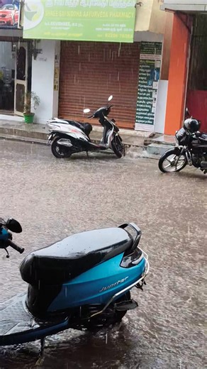 Heavy rain , Forest road #theni | Tamil six