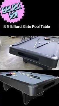 🎱 elevate your game room with brand new 8 ft slate billiards pool table #billiards #viral #fypシ
