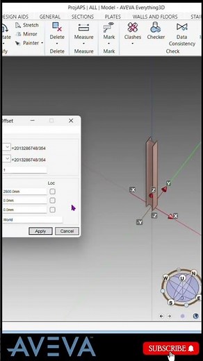Simple I Section Beams in E3D | #3dmodeling #e3d #avevae3d #designtutorial