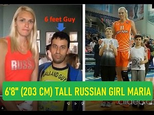 6'8" Tall Russian Girl Maria Stepanova Loves Her Height