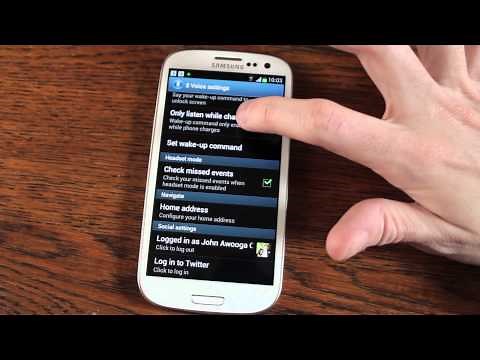 Samsung Galaxy S3 Tips - Lock Screen Motion Control S Voice and more