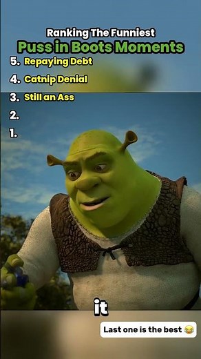 Ranking the funniest Puss in boots moments