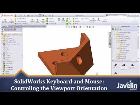 SolidWorks Tutorial: Keyboard and Mouse - Controlling the Viewport Orientation