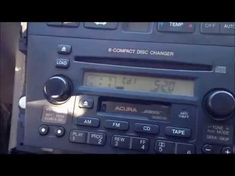 Unlock Acura Radio Code Entering Procedure