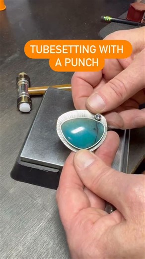 2.4K views · 22 reactions | We no longer sell our made-in-Milwaukee punch sets, but we know there are a lot of them on your benches. Thank you! Here’s another look at them in use - this time on a pendant that has a big ol’ tube bale running across the back. #bale #bail #smoothset #flowstudiosupply #punch | Flow Studio Supply | Facebook