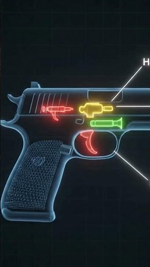 #GunMechanism #3DAnimation #HowItWorks How a Gun Works 🔫 | Gun Mechanism Explained in 3D Animation