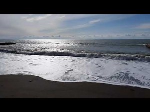 Calm Sea and Relaxing Sound of Waves in Spring