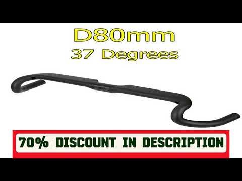 #37 Degrees Drop 80mm Fully Hidden Wiring Matte Road Bicycle Handlebar Carbon Gravel Ultralight Big