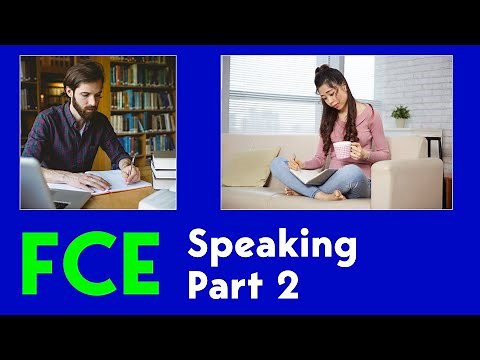 First Certificate Speaking | Part Two | Example - Studying