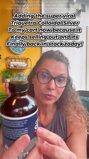 The colloidal silver is finally back in stock today