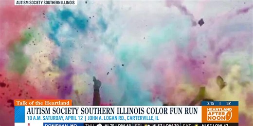 Autism Society Southern Illinois Color Fun Run set for April 12