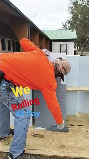 Rolling On That Smoke Gray 🎨🪟 | Prepping Replacement Window Wood #wood #painting #shorts