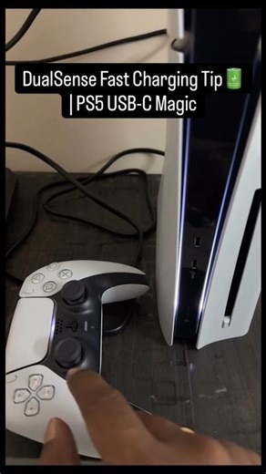 PS5 Fast USB‑C Port ⚡ | Charge DualSense Faster #shorts #gameon #memes #playstation