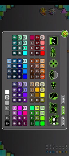 esas son todas mis skins de Geometry Dash