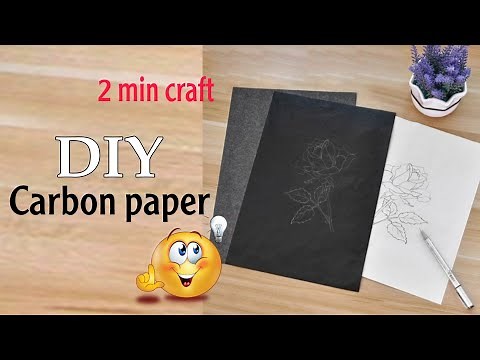 how to make carbon paper at home | homemade carbon paper | diy carbon paper