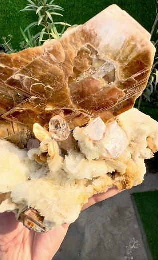 Topaz crystals cluster with Muscovite Mica and Albite