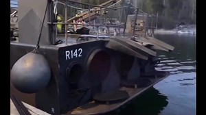 VOLUME UP - Norrköping-class Swedish Navy missile boat propelled by 3 shaft gas turbines 12,750 hp (9,510 kW), with 3 controllable pitch propellers. Twelve ships were built, with the last ship decommissioned in 2005. The Bristol Proteus was the Bristol Engine Company's first mass-produced gas turbine engine design, a turboprop that delivered just over 4,000 hp (3,000 kW). The Proteus was a reverse-flow gas turbine. Because the second turbine drove no compressor stages, but only the propeller, th