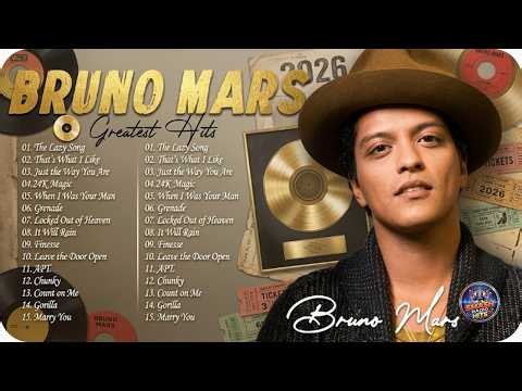 The Best Of Bruno Mars 2026 | Timeless Love Songs & Funky Pop Hits | Greatest Hits Full Album