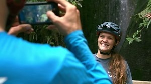Recently Bike Taupo hosted international mountain bike legend Bas van Steenbergen and current Queen of Crankworx and 3x Canadian DH National Champion Vaea Verbeeck for an epic few days riding in Taupo New Zealand. In between trails, they threw themselves off a ledge, soaked in hot pools and experienced Taupo’s apres-bike scene! Here’s what they got up to… | Love Taupō
