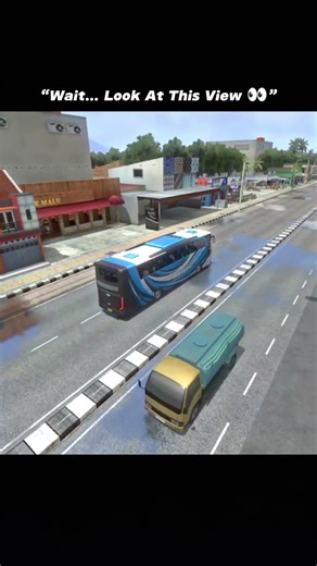 Enjoy the View 👀🌄 | BUSSID #automobile #busdrivingexperience #gaming #games #shorts