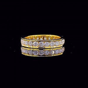 What an absolute beauty! Stunning round cut Diamonds set into this full eternity ring in 18k yellow gold. #gettingmarried #gettingmarried2025 #engagement #diamondring | Tanzanite Fine Jewellery | Facebook
