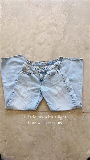Outfit Inspiration: Styling Light Blue Washed Jeans