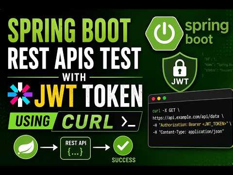 Spring Boot Rest Apis Test With JWT token Using CURL