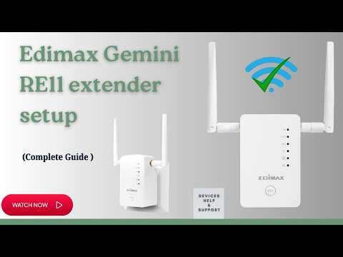 Edimax RE11 AC1200 Extender Setup Using Browser | Full Tutorial