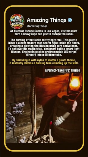 How This Escape Room Creates A Realistic Fake Fire Illusion