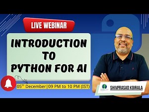 Introduction to Python for AI.