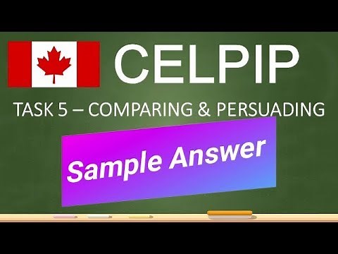 CELPIP Speaking Task 5 Sample Answer (Comparing & Persuading) 2025