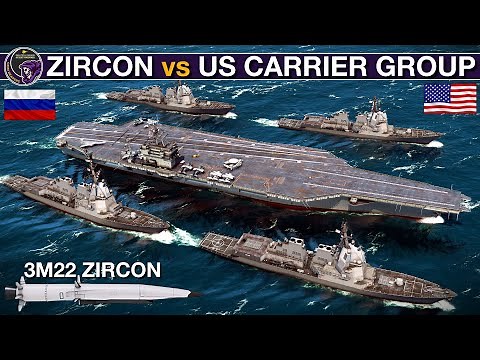 Zircon Hypersonic Glide Missiles vs 2025 US Carrier Group (WarGames 283) | Sea Power