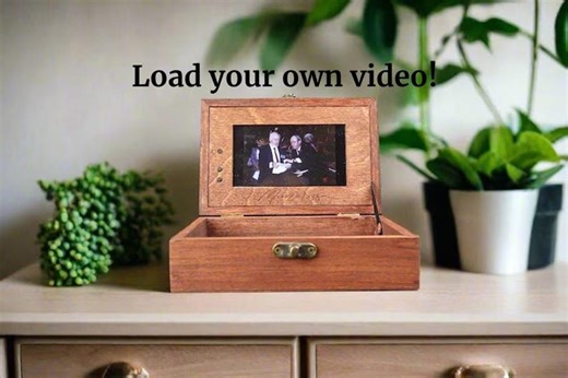 LCD Video Memory Box With Sound | Wooden Keepsake Box | Upload Your Own Video | Memorial, Wedding, Anniversary Gift - Etsy