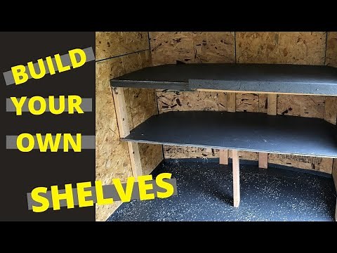Cargo Trailer Conversion Episode 4 - How to Install shelves in an enclosed trailer