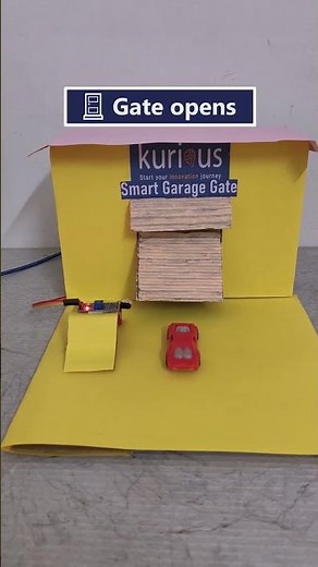 Automatic Garage Door using Arduino🔥| Smart Parking System #arduino #shorts #arduinoproject #diy