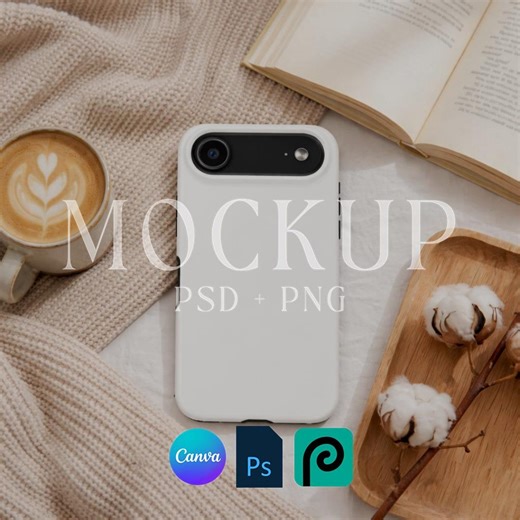 Phone Case Mockups, Prinitfy Tough Case Mock Up, Canva Drag and Drop Device Mockup, PSD iPhone Case Mock up Bundle, Instant Download - Etsy
