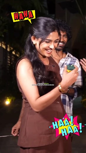 Mamitha Baiju😛 and Pradeep Ranganathan are BURSTING Firecrackers in this Funny Video?